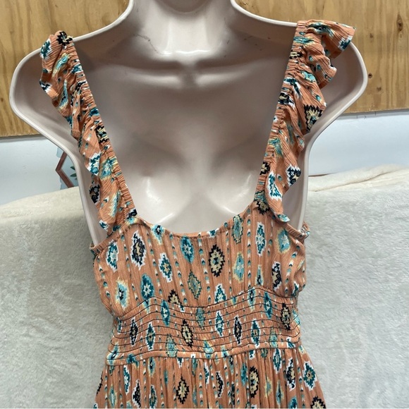 ROCK & ROLL DENIM WOMEN'S SOUTHWESTERN TIERED SLEEVELESS MAXI DRESS medium - Picture 7 of 12